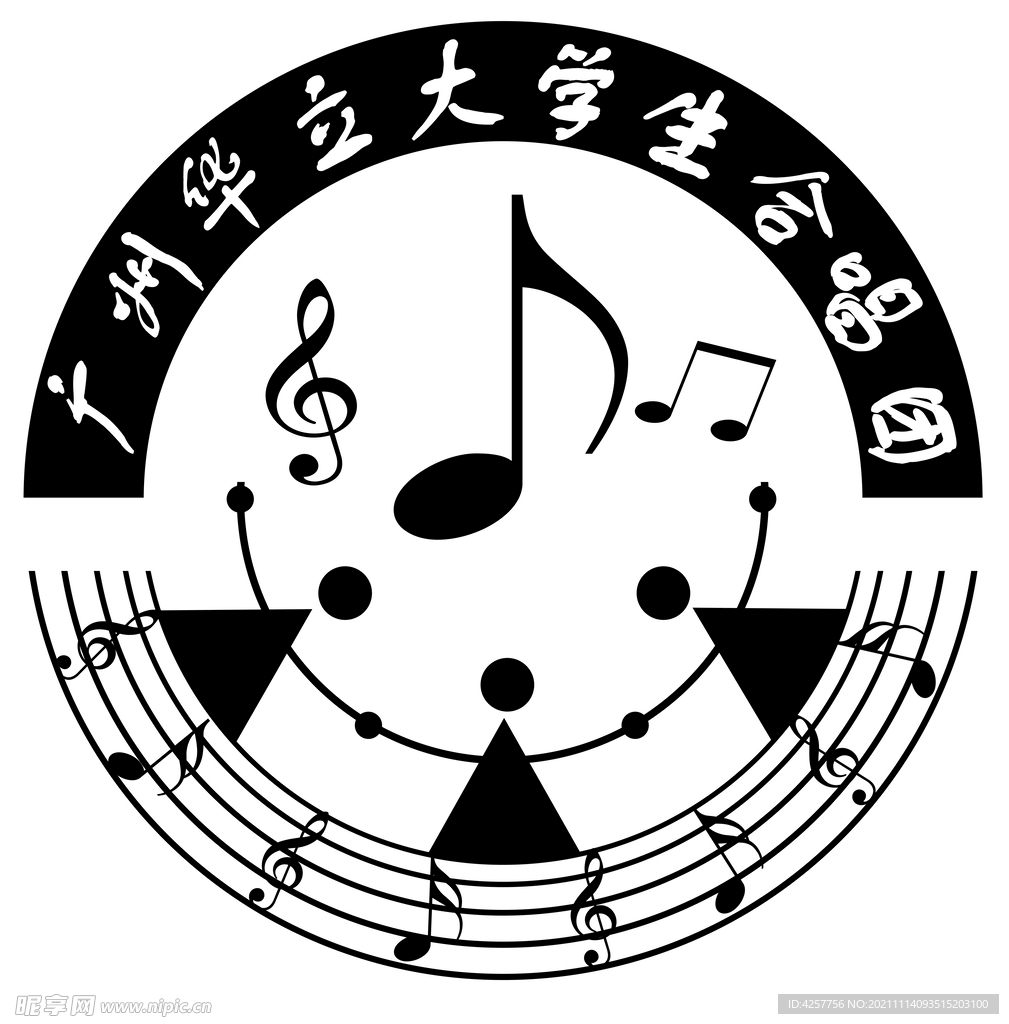 大学生合唱团logo标志