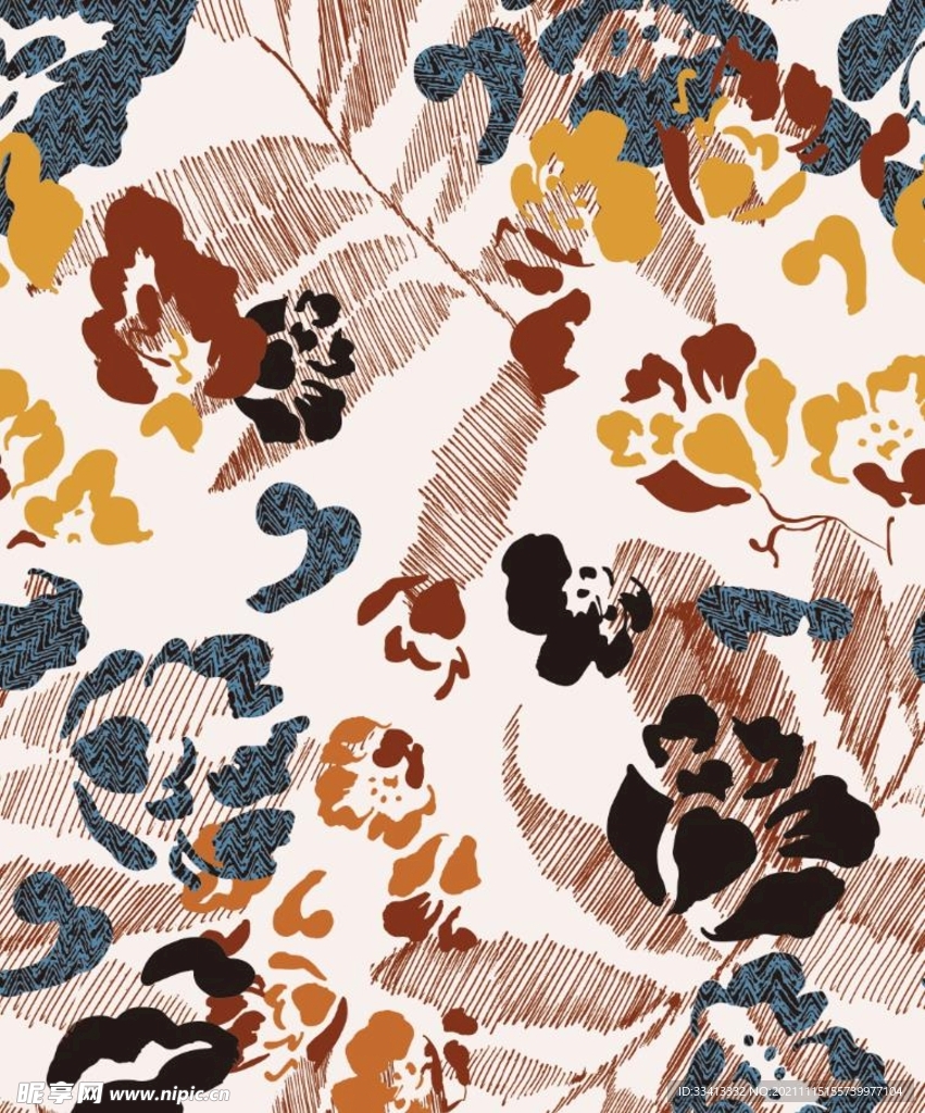 叶子 碎花