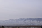 平山湖地质公园大峡谷雪景 