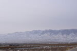 平山湖地质公园大峡谷雪景 