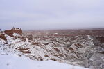 平山湖地质公园大峡谷雪景 