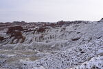平山湖地质公园大峡谷雪景 