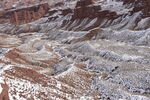 平山湖地质公园大峡谷雪景 