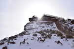 平山湖地质公园大峡谷雪景 