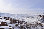 平山湖地质公园大峡谷雪景