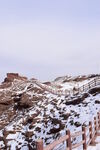 平山湖地质公园大峡谷雪景 