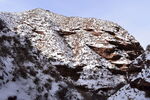 平山湖地质公园大峡谷雪景 
