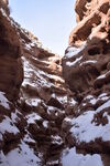 平山湖地质公园大峡谷雪景 