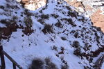 平山湖地质公园大峡谷雪景 