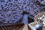 平山湖地质公园峡谷雪景 