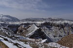 平山湖地质公园大峡谷雪景 