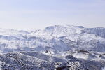 平山湖地质公园大峡谷雪景 