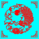 孔雀剪纸