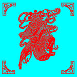 东方特国天王剪纸
