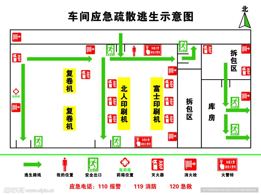 逃生疏散图