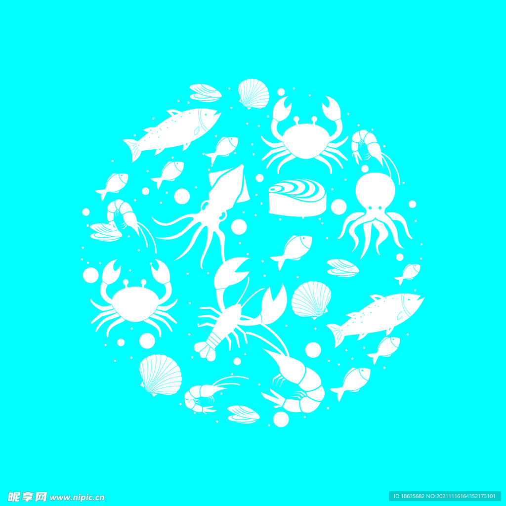 海鲜矢量元素