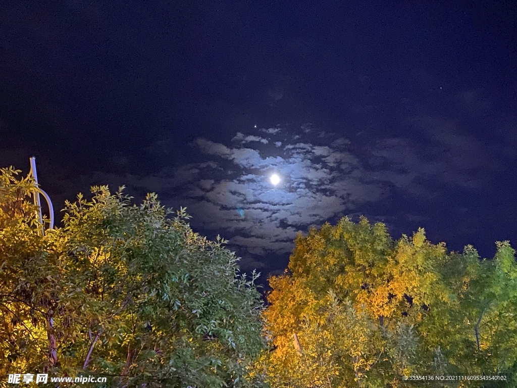 秋天的夜空