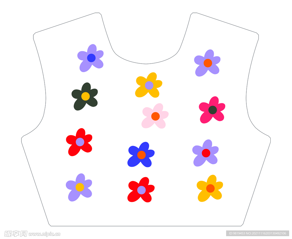 小花定位花