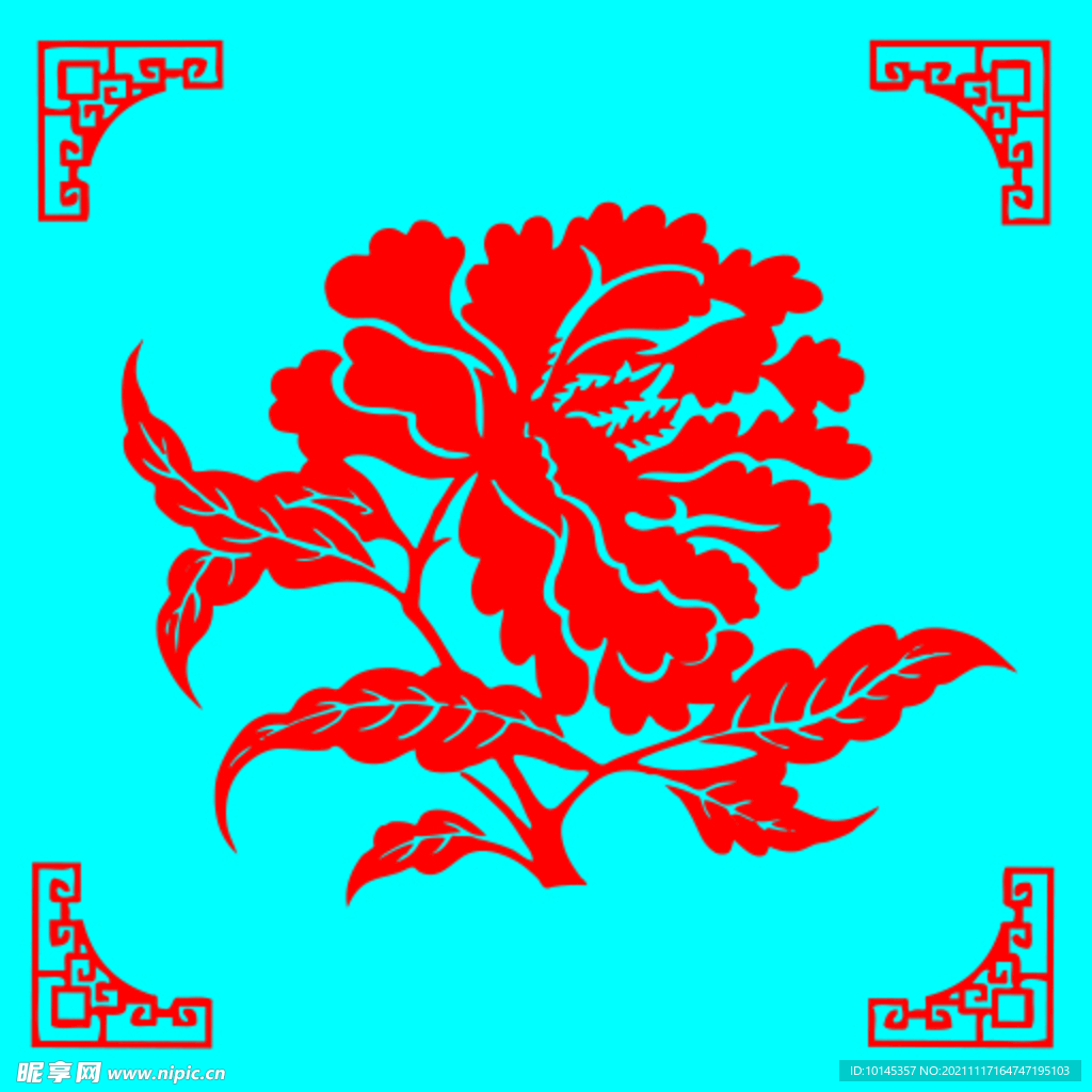芍药剪纸