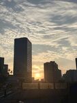 城市日落