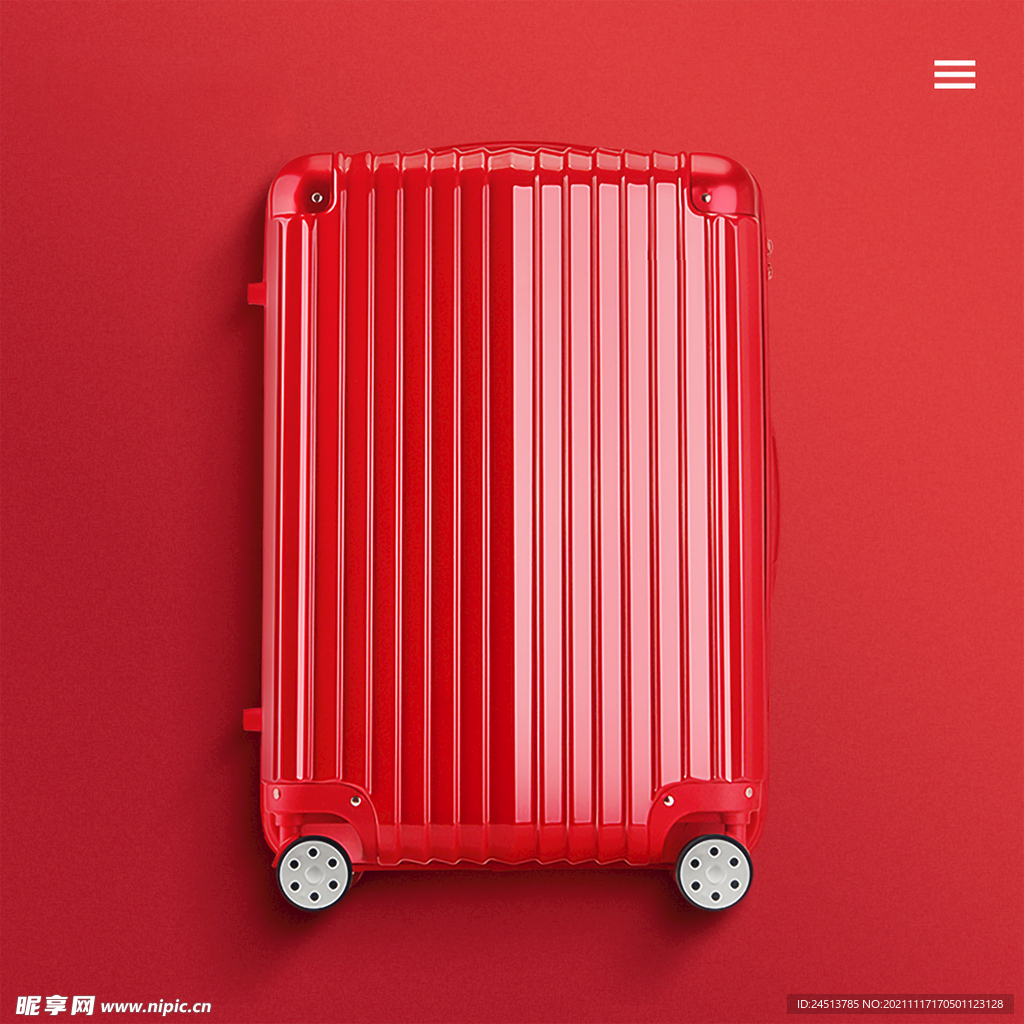 拉杆箱旅行箱背景红色箱子海报
