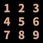 金色数字