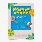 夏日泳池海报