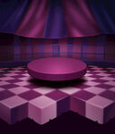 深紫色舞台背景合成