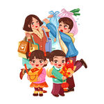 一家人团圆素材 