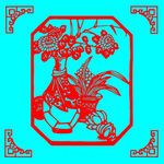 花瓶剪纸