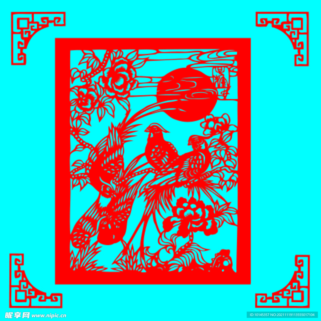 花鸟剪纸
