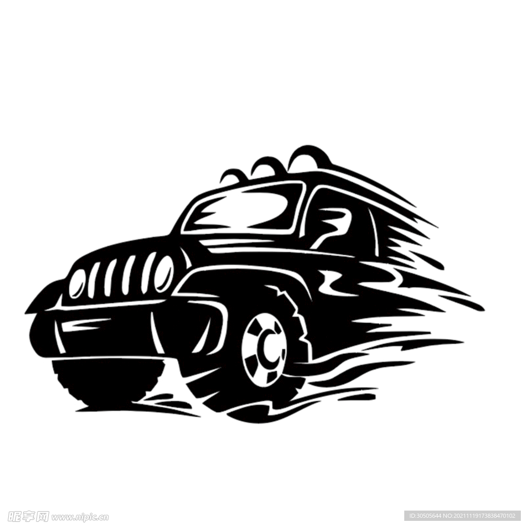 越野车  线条  
