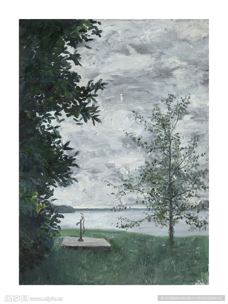 抽象欧美田园挂画油画