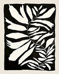 抽象植物欧美挂画油画