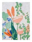 抽象植物欧美挂画油画
