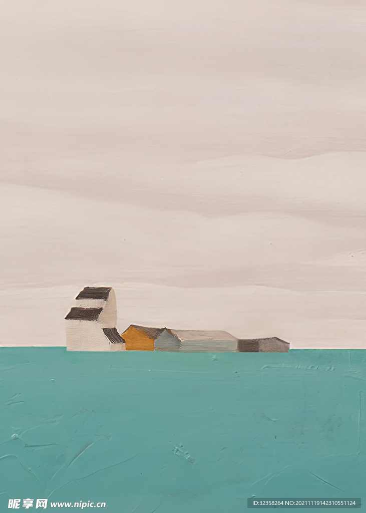 抽象田园欧美挂画油画