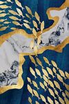 抽象北欧金箔游鱼装饰画无框画