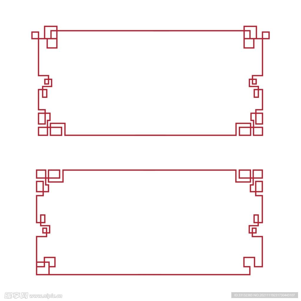 边框 中式花纹 