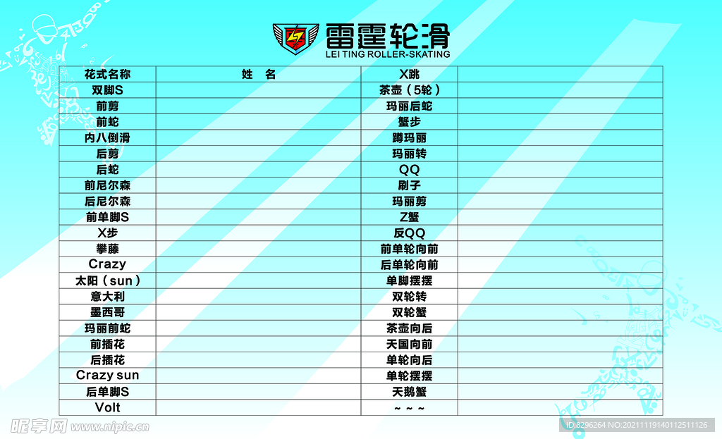 雷霆滑轮 宣传栏