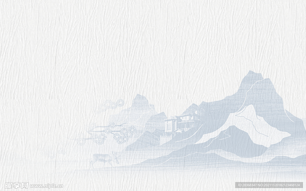 水墨山水海报背景 