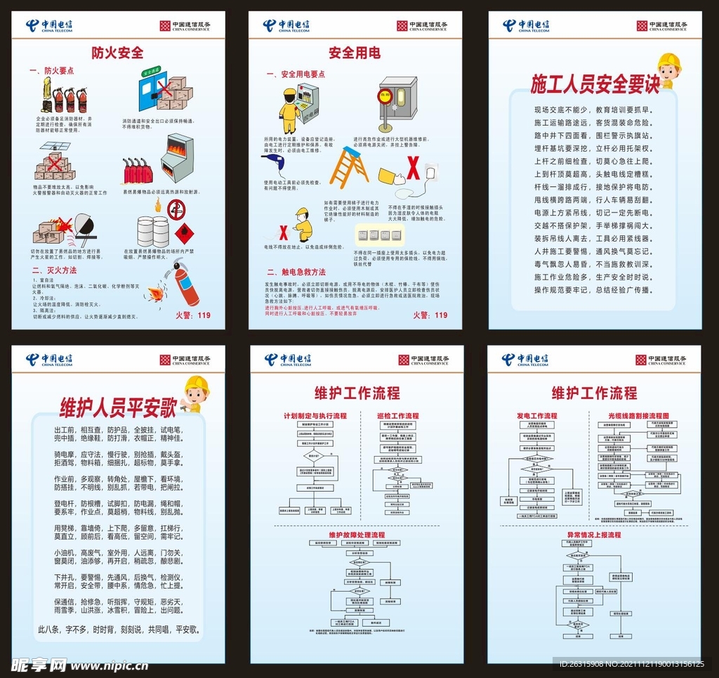 防火用电制度牌