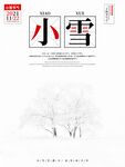 中国风简约小雪节气节日海报