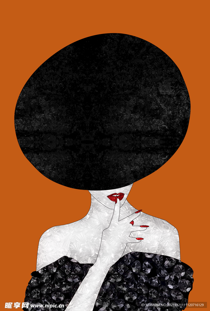 人物艺术美女装饰画