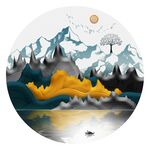 金色意境山水装饰画
