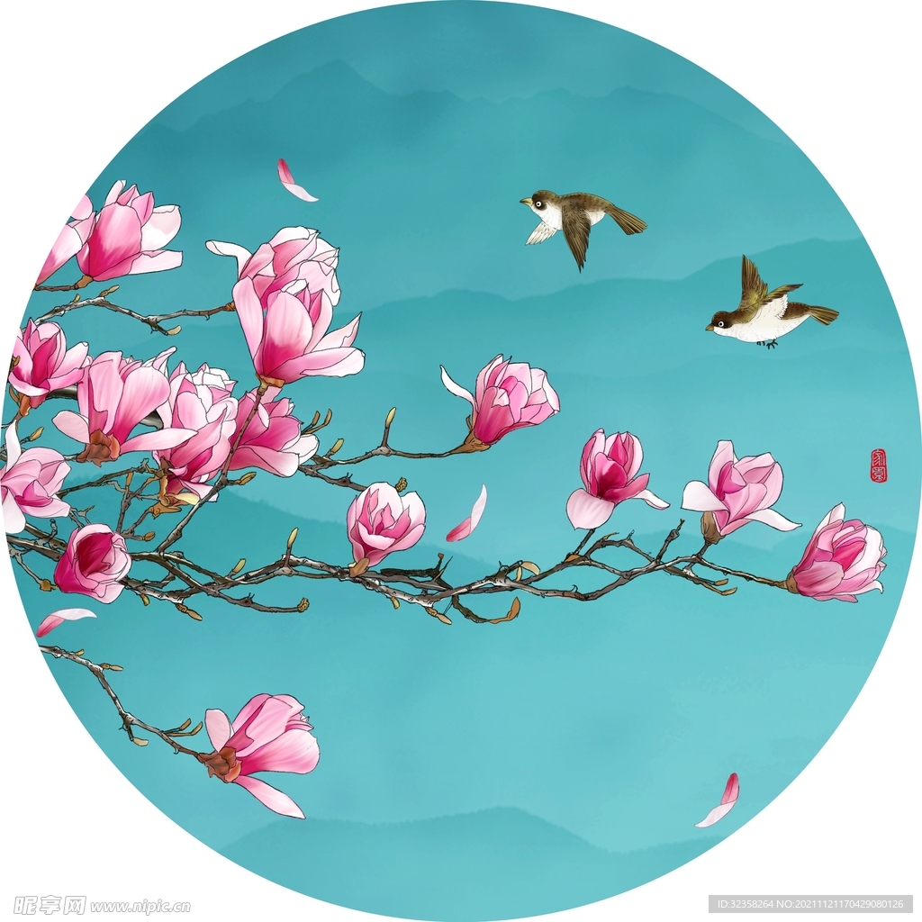 鸟语花香喜上眉梢花鸟装饰画