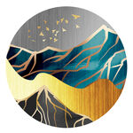 金色意境山水装饰画