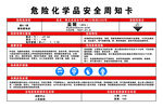 危险化学品安全周知卡