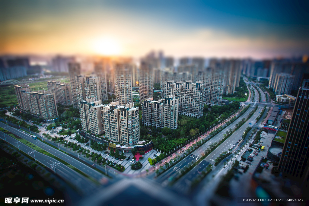 城市高楼建筑模型