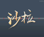 沙拉书法字