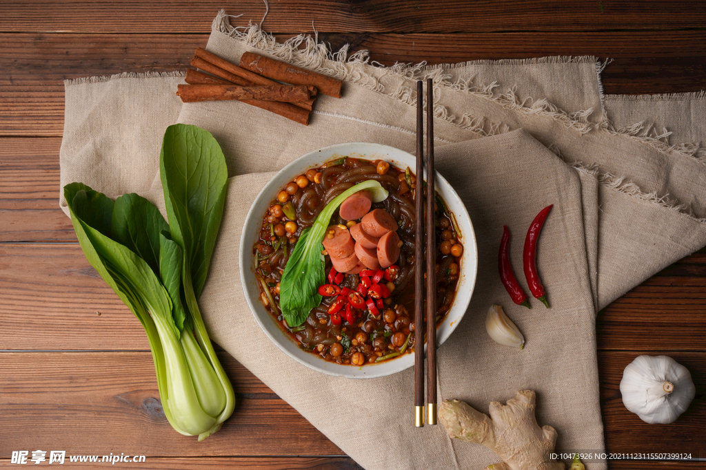 酸辣粉美食料理摄影